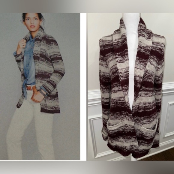 Garnet Hill Sierra Sweater Cardigan Alpaca Wool Blend no size see measurements - Picture 1 of 8